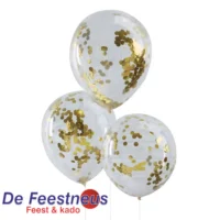 original-pack-of-five-gold-confetti-filled-clear-party-balloons