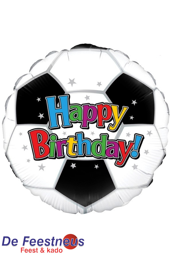 Folie Ballon Voetbal Happy Birthday Cm De Feestneus Feest En Kado