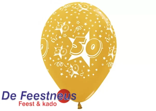 sempertex-europe-ballonnen-latex-groothandel-ballons-balloon-distributeur-12-inch-number-50-gold