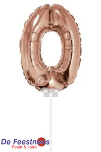 folie-ballon-0-rose-goud-40cm-met-stokje-6022-nl-G