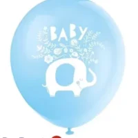 ballonnen-floral-elephant-blauw-30cm-8st-15520-nl-G