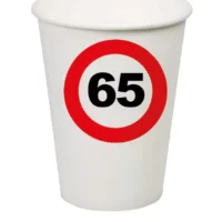 5605020-Karneval-Klamotten-Fasching-Kostueme-Becher-Geburtstag-65-Jahre-Verkehrsschild1