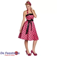 13128-50er-Jahre-Kleid-pinkschwarz-1
