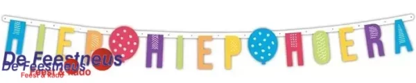 Letterslinger Hiep Hiep Hoera