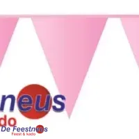 Vlaggenlijn 10 Meter Roze