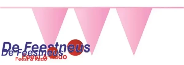 Vlaggenlijn 10 Meter  Roze
