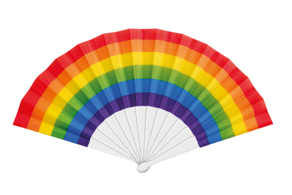 polyester waaier van 23 cm – Pride