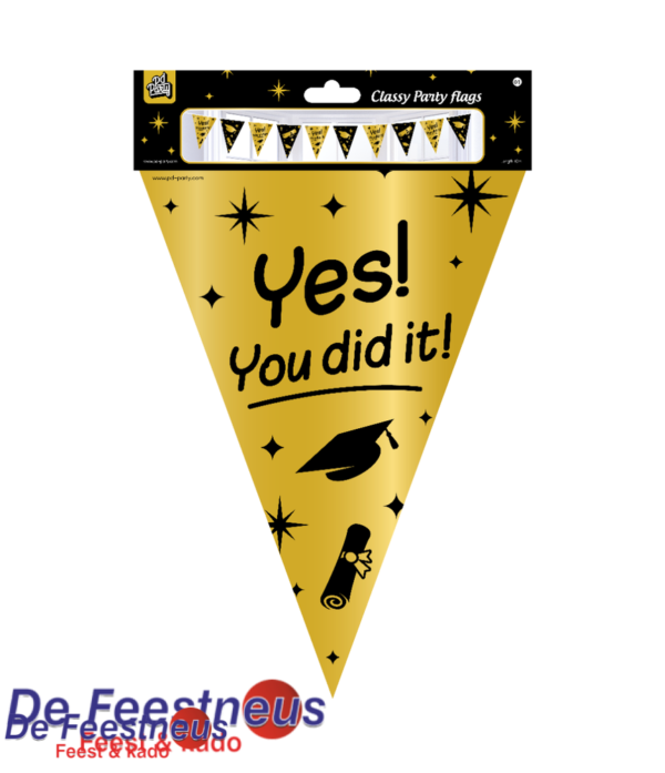 Party flags foil - You did it