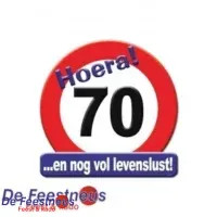 Huldeschild verkeersbord - 70 jaar