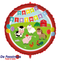Folieballon 18″ - Boerderij "Happy Birthday"
