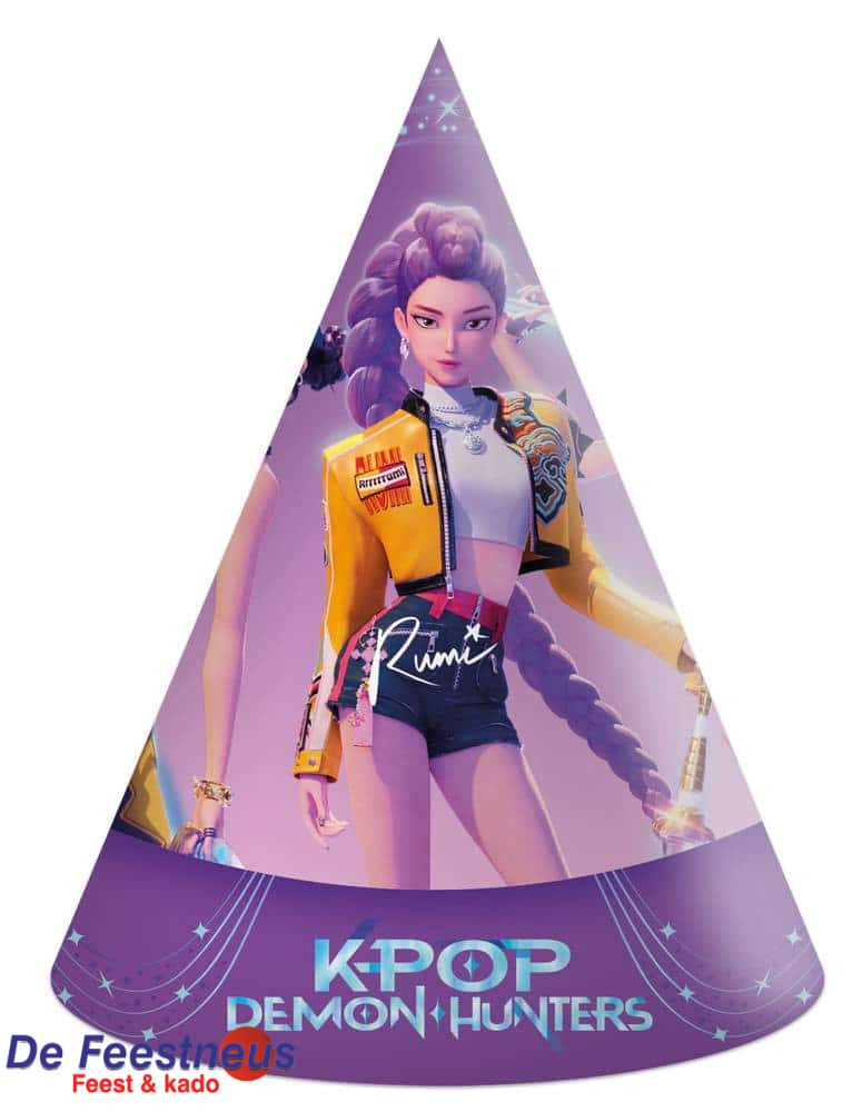 6 papieren hoedjes FSC K-POP Demon Hunters