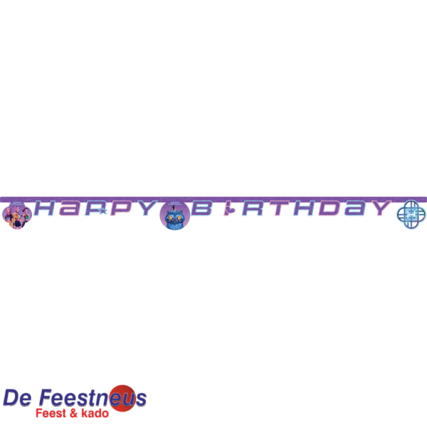 1 Happy Birthday '-papieren vlaggetjesslinger ( Happy Birthday ) FSC K-POP Demon Hunters