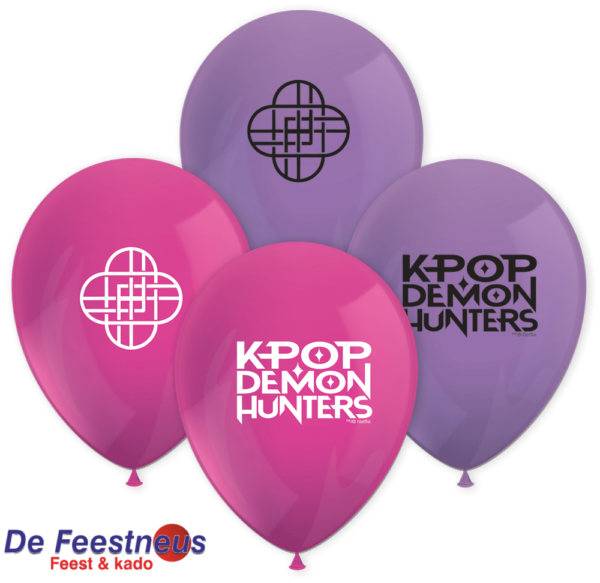 8 latexballonnen K-POP Demon Hunters