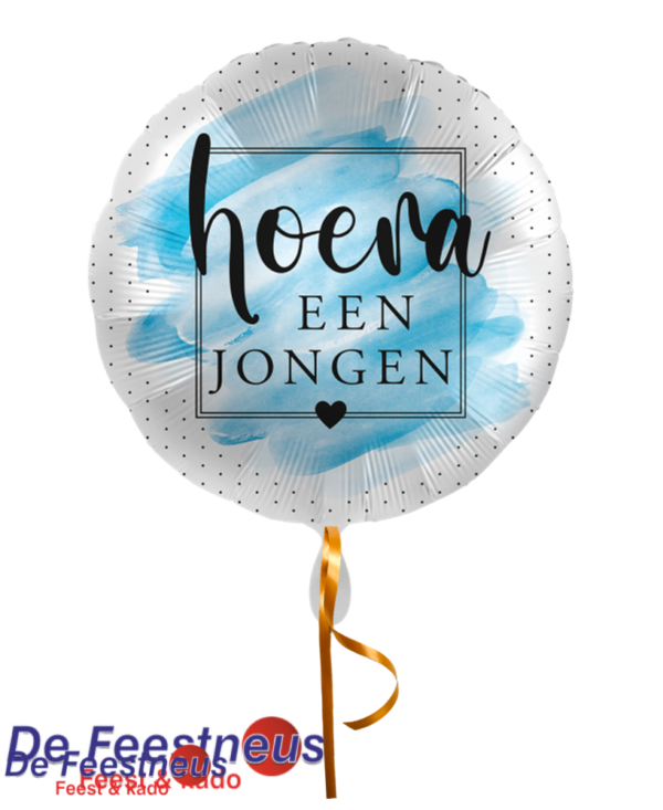 Folieballon – Hoera een Jongen – Verf
