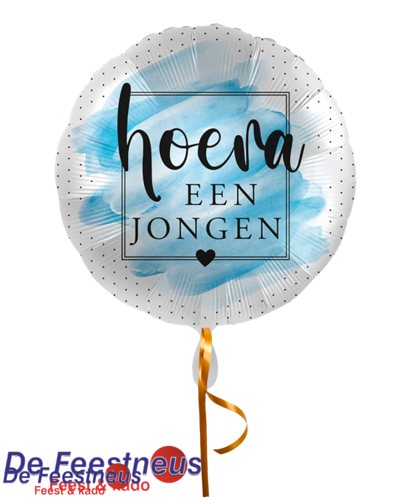 Folieballon – Hoera een Jongen – Verf
