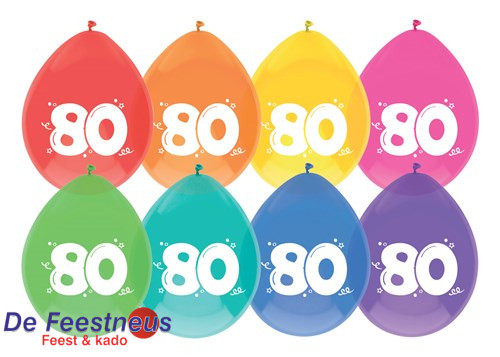 Ballonnen ’’80’’ (30cm, 6st)