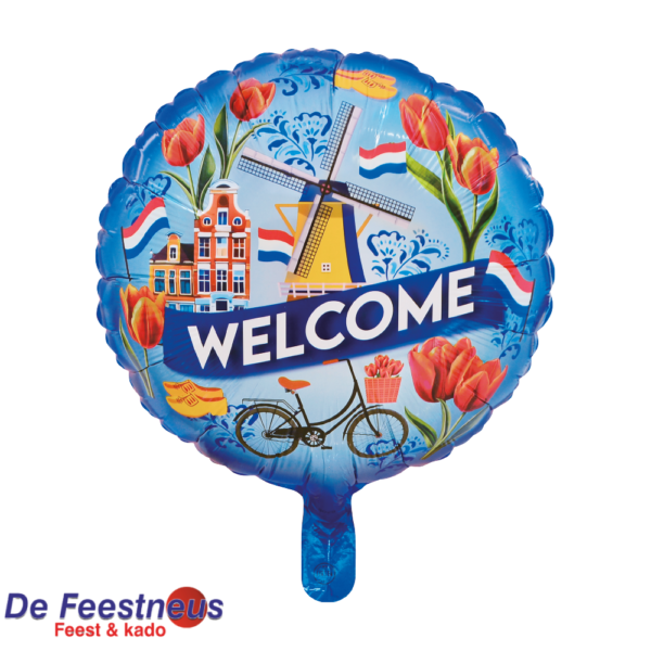 Folieballon 18″ rond - 'Welkom