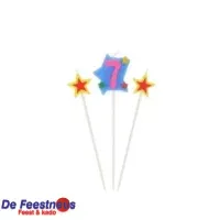 Verjaardags kaarsje op stick 7