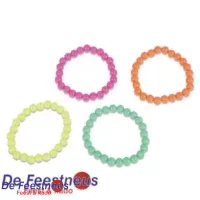 Armbandenset neon - per 4 stuks