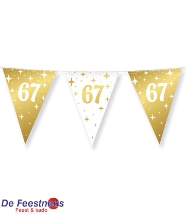 Fancy party flags foil - 67