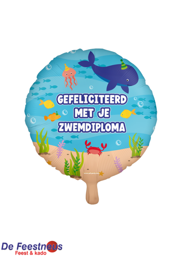 Folie ballon - Zwemdiploma - 46 cm