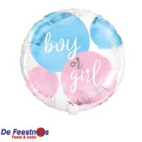 Folieballon gender reveal (Ø45cm)