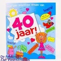 Wenskaarten - 40jr vrouw cartoon
