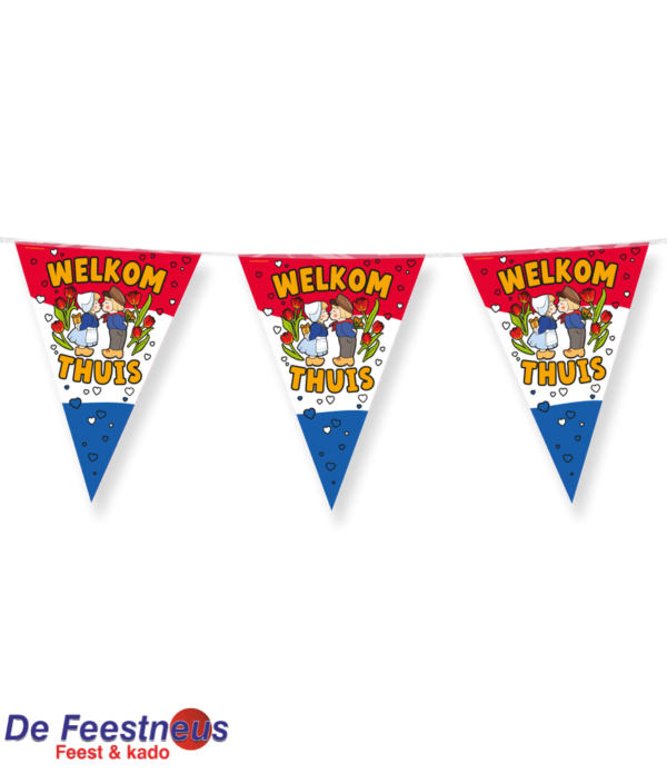 Vlaggenlijn Welkom thuis 10 meter