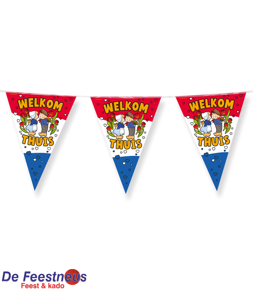 Vlaggenlijn Welkom thuis 10 meter