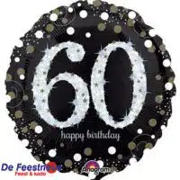 Folieballon verjaardag - Happy Birthday 60