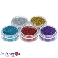 Basic glitterset for glitter tattoo 5 x 5 ml