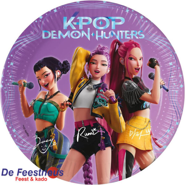 8 papieren borden 20 cm  K-POP Demon Hunters