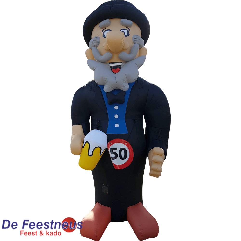 Abraham opblaascartoon