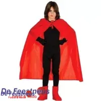 Rode cape kinderen 100 cm