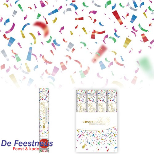 Confetti shooter 30 cm multicolor