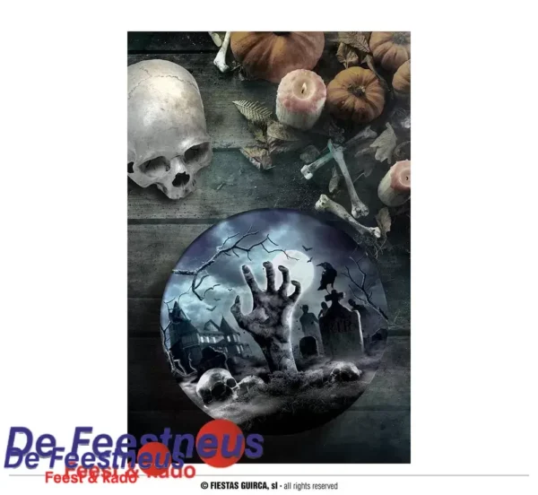 schaal met Zombie Hand