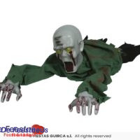 Kruipende zombie met licht, geluid en beweging 110 cm