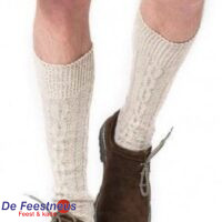 Oktoberfest Kniekousen Deluxe Gebroken wit - maat 43/46