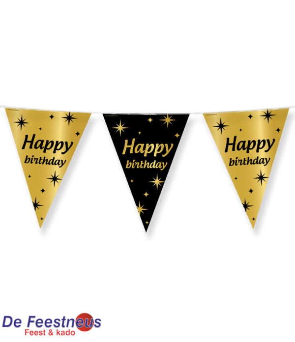 Classy Party flags foil - Happy birthday