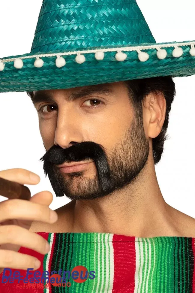 Snor Mexican zwart