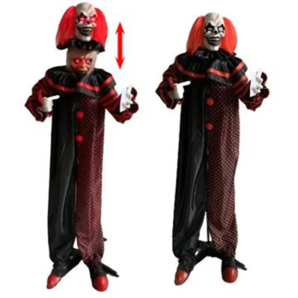 Clown met Dubbel Hoofd (180 cm)