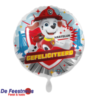 Folieballon – Paw Patrol – Hartelijk Gefeliciteerd Marshal