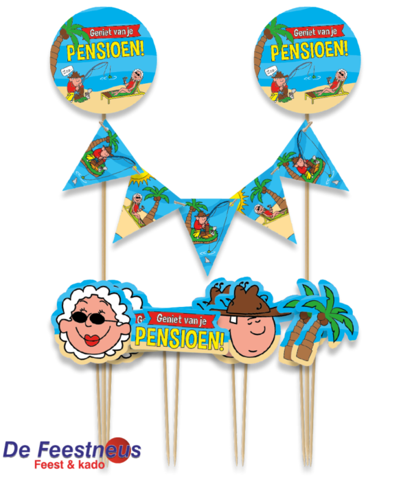 Taart decoratie - Pensioen