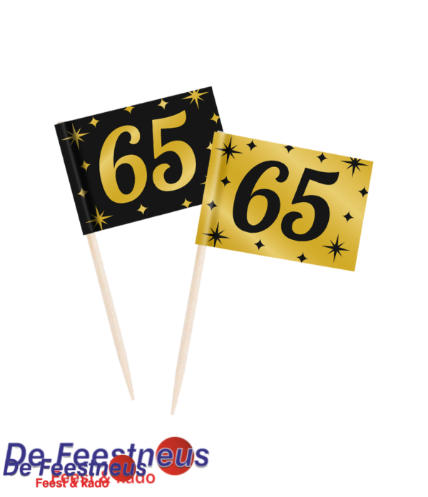Party cocktail prikker met vlag - 65