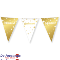 Fancy party flags foil - Gefeliciteerd