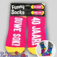 Funny socks - 40 jaar