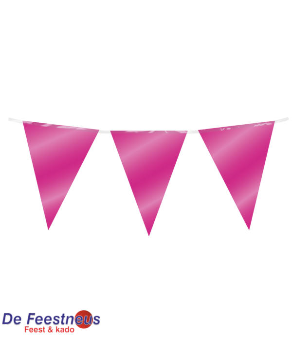 Party Flag Foil - Fuchsia