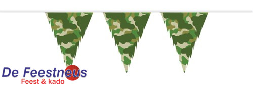 Vlaggenlijn camouflage (10m)