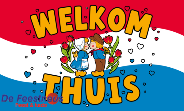 Gevelvlag  XXL Flag - Welkom thuis 2
