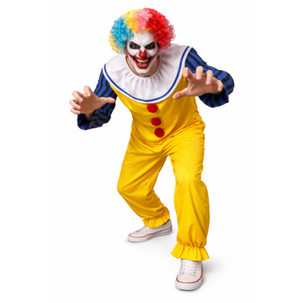 Scary Clown Heren met Pruik